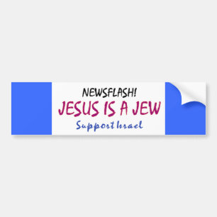 Jezus is een jood bumpersticker