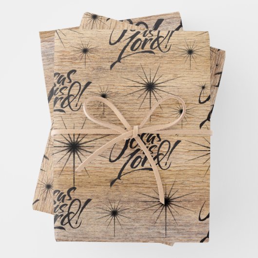 Jezus is een kerstboom Christelijk kerstbos Inpakpapier Vel (In situ)