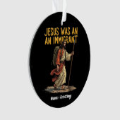 Jezus is een unieke immigrant Cross Design Support Ornament (voorkant)