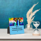 Jezus is een vuurtoren magnetdeur die luchtverfris fotoplaat (Insitu)