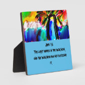 Jezus is een vuurtoren magnetdeur die luchtverfris fotoplaat (Voorkant)