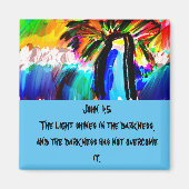 Jezus is een vuurtoren magnetdeur die luchtverfris magneet (Voorkant)