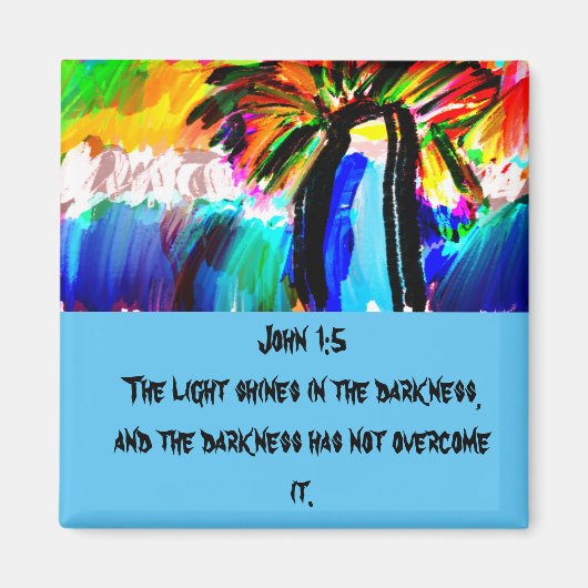 Jezus is een vuurtoren magnetdeur die luchtverfris magneet (Voorkant)