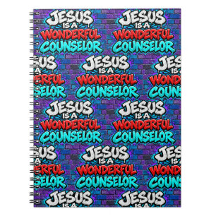Jezus is een wonderbaarlijke raadgever notitieboek