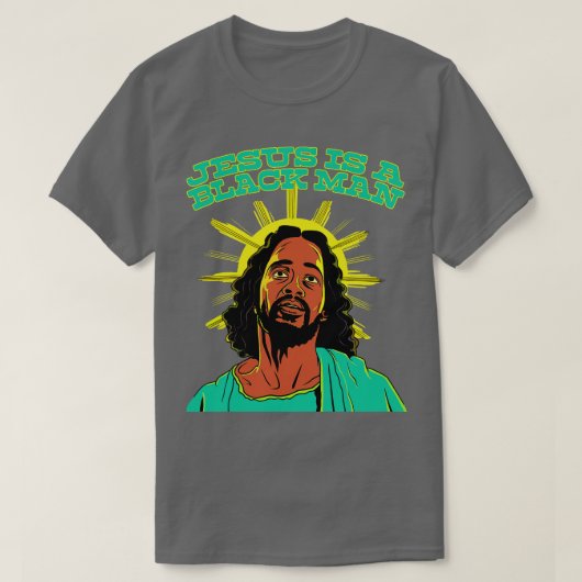 Jezus is een zwart Man T-shirt (Design voorkant)