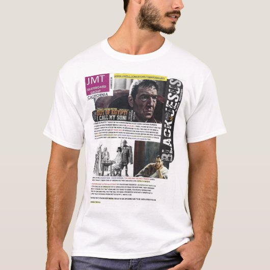 JEZUS IS EEN ZWARTE MESSIAS MANNEN T-SHIRT (Voorkant)