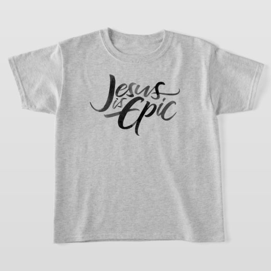 Jezus is Epic Lettering Religieuze Christelijke Ki T-shirt (Laagn)