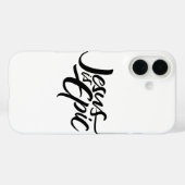 Jezus is EPISCH - Lettering Christelijke Calligraf Case-Mate iPhone Case (Achterkant (horizontaal))