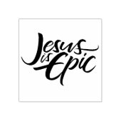 Jezus is epische letters Christelijk Christ Modern Rubberstempel (Afrduk)