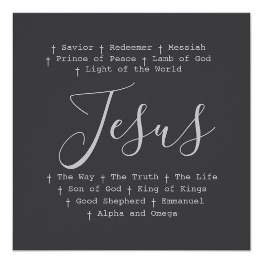 "Jezus" is gebaseerd op geloof Perfect Poster (Voorkant)