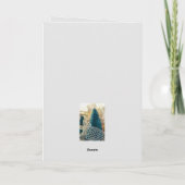 Jezus is geboren als religieus Kerstmis Lucas Kers Bedankkaart (Achterkant)