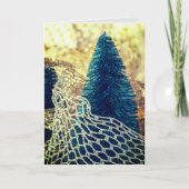 Jezus is geboren als religieus Kerstmis Lucas Kers Bedankkaart (Voorkant)