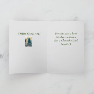 Jezus is geboren als religieus Kerstmis Lucas Kers Bedankkaart