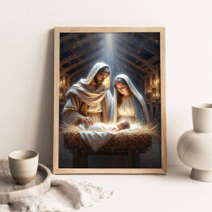 Jezus Is Geboren, Christelijke Schilderkunst, Chri Poster