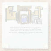 Jezus is geboren glazen onderzetter (Achterkant)