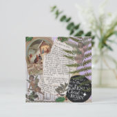 Jezus is Geboren Kerst Vlak Wenskaart (Staand voorkant)