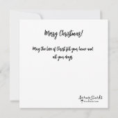 Jezus is Geboren Kerst Vlak Wenskaart (Achterkant)