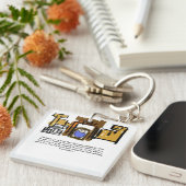 Jezus is geboren sleutelhanger (Voorkant Rechts)