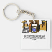 Jezus is geboren sleutelhanger (voorkant)