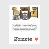 Jezus is geboren sticker (Vel)