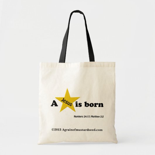Jezus is geboren tote bag (Voorkant)