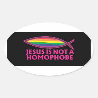 Jezus is geen homofobe sticker