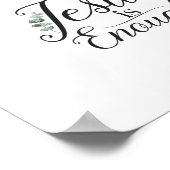 Jezus is genoeg elegante groene eucalyptus Christe Poster (Hoek)