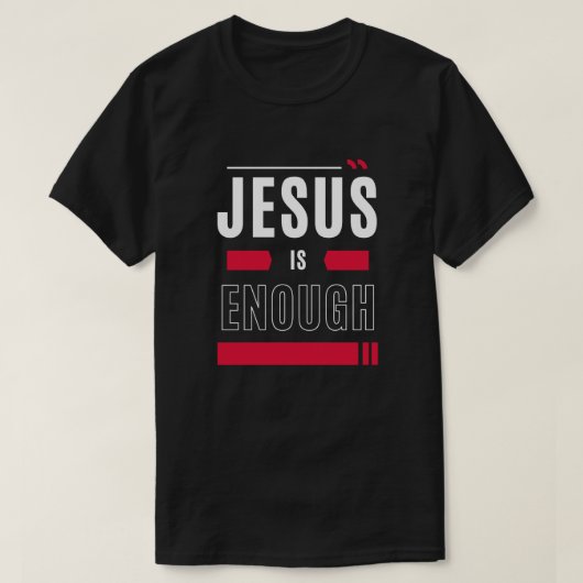 Jezus is genoeg t-shirt (Design voorkant)