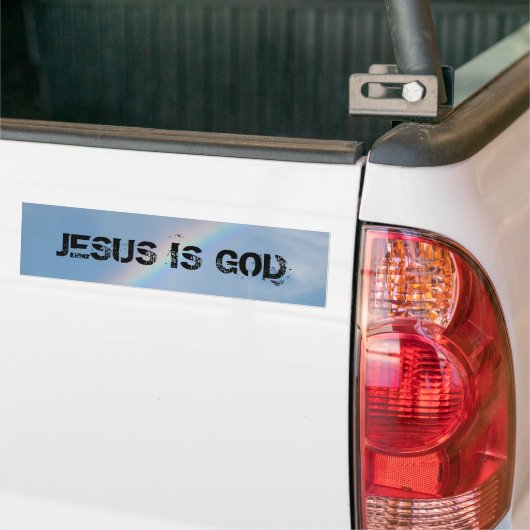 Jezus is God Bumpersticker (Op Truck)