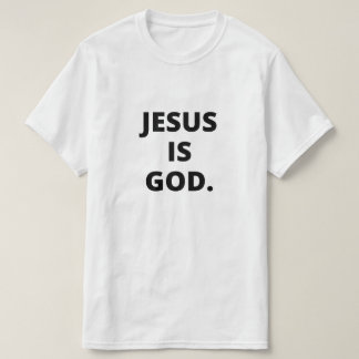 Jezus is god, Christelijk minimalistisch t shirt