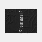 Jezus Is God Fleece Deken (Voorkant (Horizontaal))