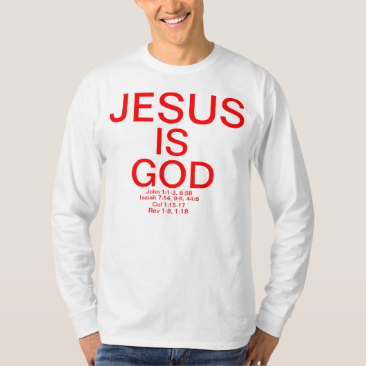 Jezus is God T-shirt (Voorkant)