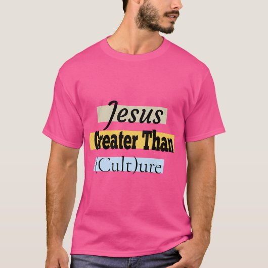 Jezus is groter dan Ure T-shirt (Voorkant)