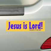 Jezus is Heer! Bumpersticker (Op auto)
