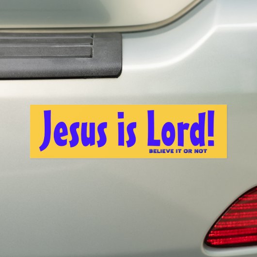 Jezus is Heer! Bumpersticker (Op auto)