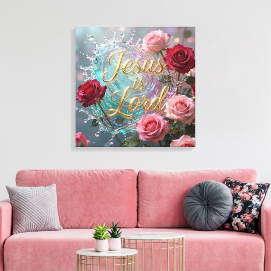 Jezus is Heer Canvas Afdruk (Insitu (Woonkamer))