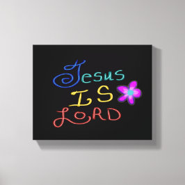 Jezus is HEER Christelijk Canvas Afdruk