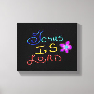 Jezus is HEER Christelijk Canvas Afdruk