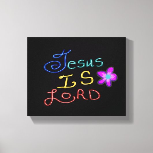 Jezus is HEER Christelijk Canvas Afdruk (Voorkant)