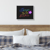 Jezus is HEER Christelijk Canvas Afdruk (Insitu (Slaapkamer))