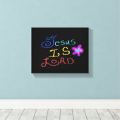 Jezus is HEER Christelijk Canvas Afdruk (Insitu (Houten vloer))