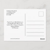 JEZUS IS HEER | Christelijke aansporing Briefkaart (Achterkant)