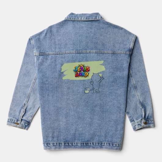 Jezus is Heer Denim Jacket (Achterkant)
