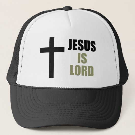 Jezus is Heer en Verlosser en het Licht Trucker Pet (Voorkant)
