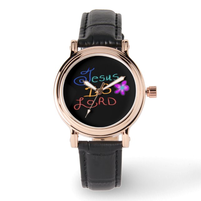 Jezus is HEER  Horloge (Voorkant)