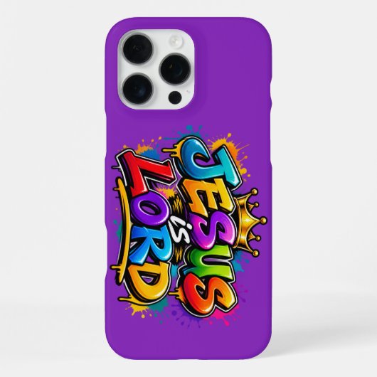Jezus is Heer iPhone Hoesje (Achterkant)