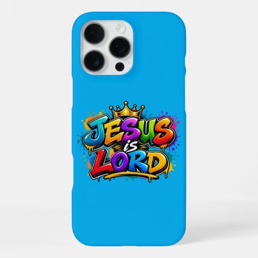 Jezus is Heer iPhone Hoesje (Achterkant)