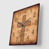 Jezus is Heer of JOUW TEKST Christelijke klokken (Hoek)