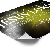 Jezus is Heer Romeinen 10:9 Foto Afdruk (Hoek)