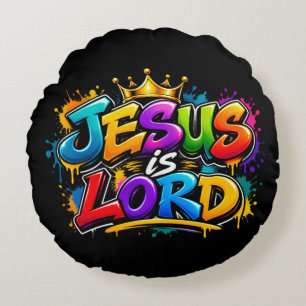 Jezus is Heer Rond Kussen